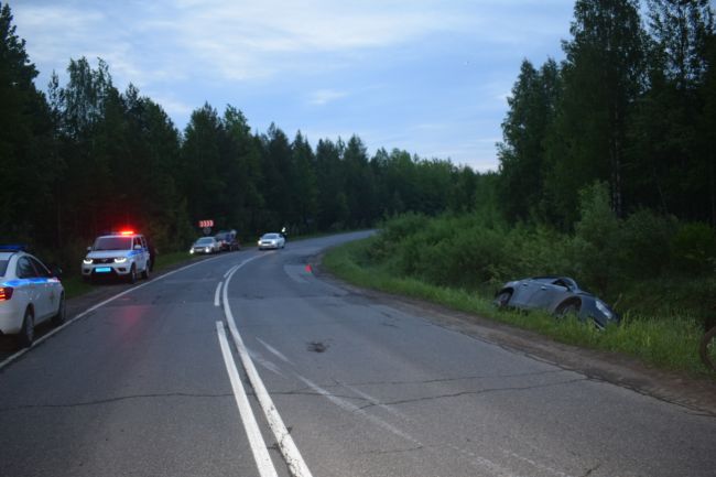 Пьяный водитель Chevrolet Cruze вылетел в кювет